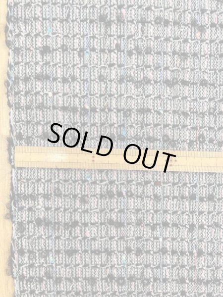 画像2: 生地:ポリ混リングヤーンツイード(グレー/紺) (2)