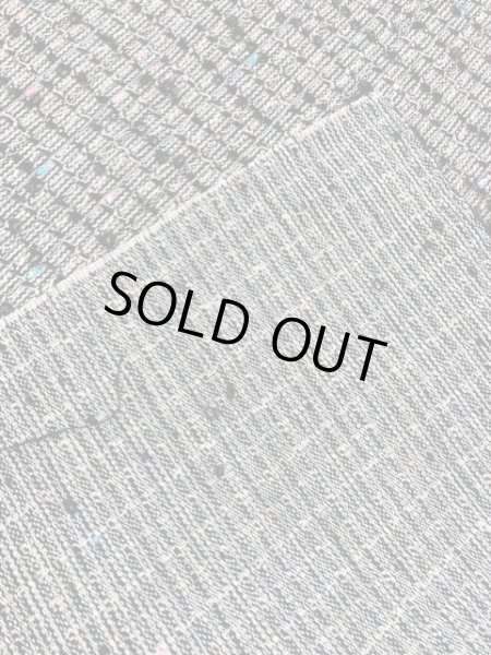 画像3: 生地:ポリ混リングヤーンツイード(グレー/紺) (3)