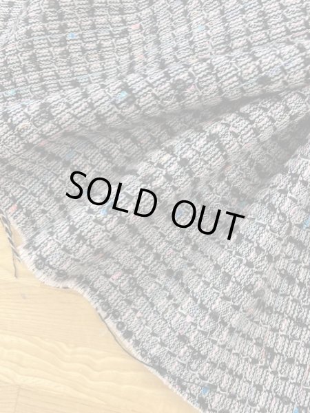 画像5: 生地:ポリ混リングヤーンツイード(グレー/紺) (5)