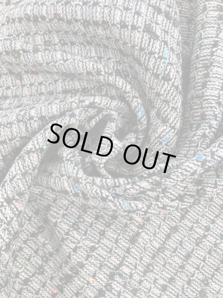 画像6: 生地:ポリ混リングヤーンツイード(グレー/紺) (6)