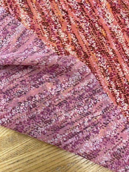 画像3: 生地:ポリつぶつぶストライプ柄(ピンク) (3)