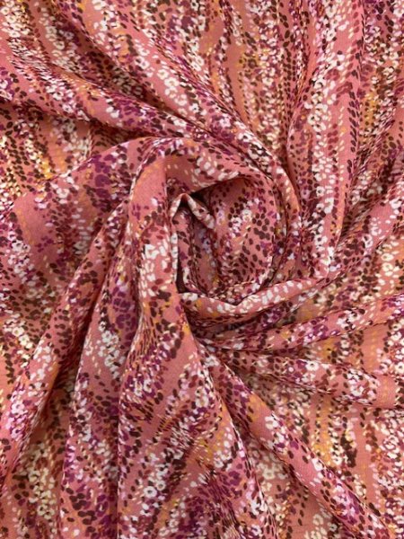 画像6: 生地:ポリつぶつぶストライプ柄(ピンク) (6)