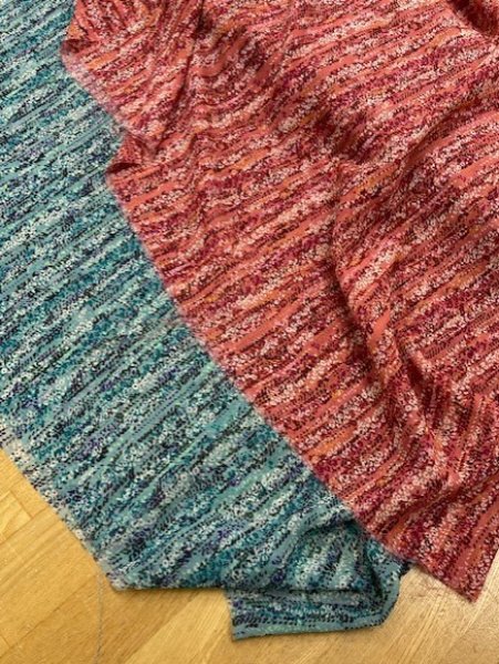 画像7: 生地:ポリつぶつぶストライプ柄(ピンク) (7)