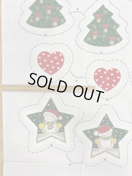 画像2: 生地：クリスマスオーナメント60cmパネル（少々難あり） (2)