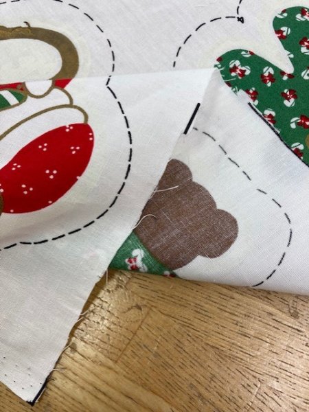 画像7: 生地:クリスマスオーナメント60cmパネル(少々難あり) (7)