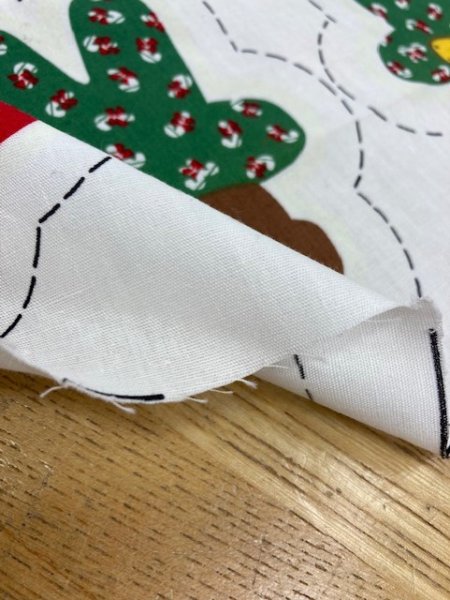 画像6: 生地:クリスマスオーナメント60cmパネル(少々難あり) (6)