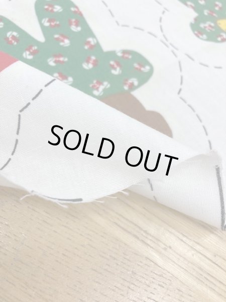 画像6: 生地：クリスマスオーナメント60cmパネル（少々難あり） (6)