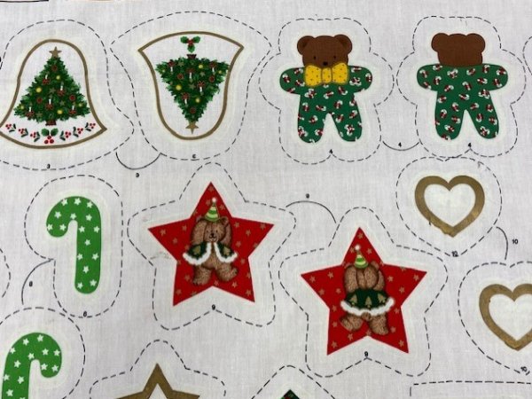 画像4: 生地:クリスマスオーナメント60cmパネル(少々難あり) (4)