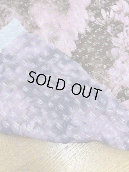 画像5: 生地:ゴールド糸花柄ポリプリント(ピンク) (5)