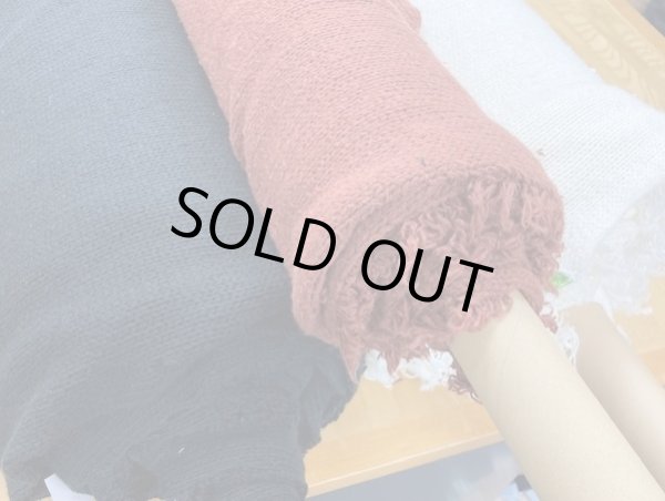 画像8: 生地:手編み風ニット(黒) (8)