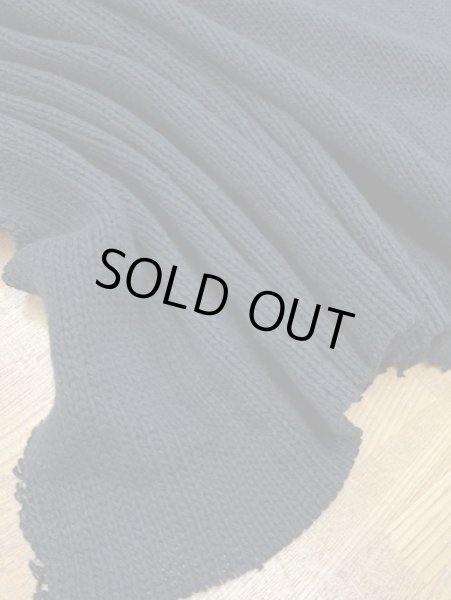 画像5: 生地:手編み風ニット(黒) (5)