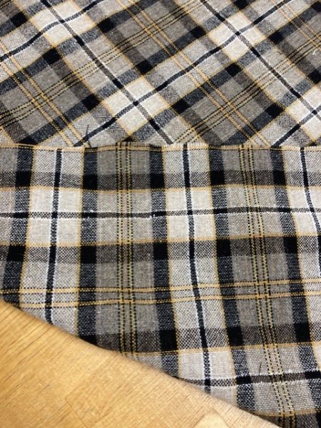 画像5: 生地:チェック柄ウール(黄色系) (5)