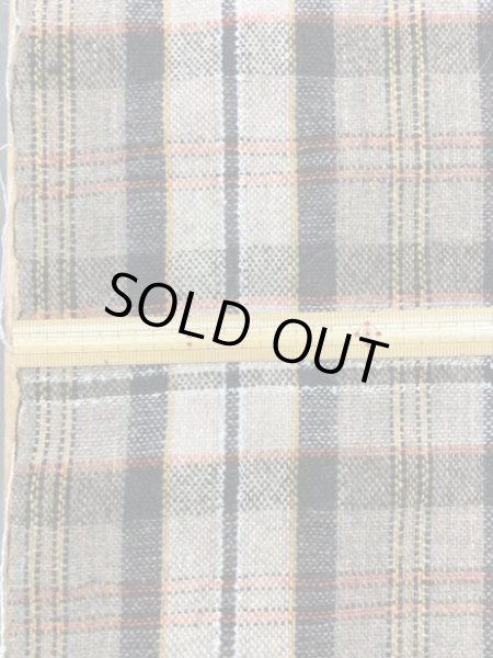 画像2: 生地:チェック柄ウール(オレンジ系) (2)