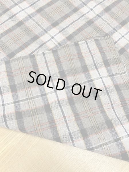 画像5: 生地:チェック柄ウール(オレンジ系) (5)