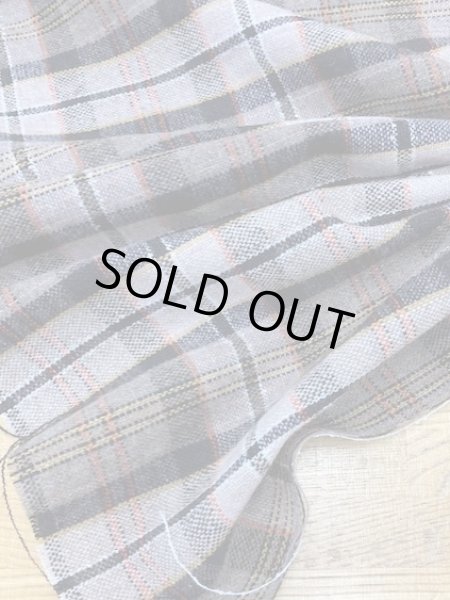 画像3: 生地:チェック柄ウール(オレンジ系) (3)