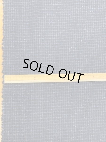 画像2: 生地：イタリー製格子柄ウール（紺） (2)