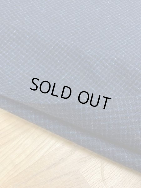 画像4: 生地：イタリー製格子柄ウール（紺） (4)