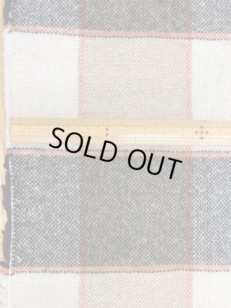 画像2: 生地:ブロックチェック柄ウール(茶系) (2)