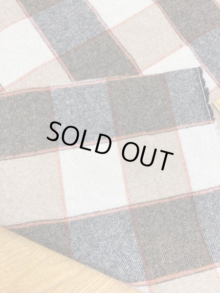 画像6: 生地:ブロックチェック柄ウール(茶系) (6)