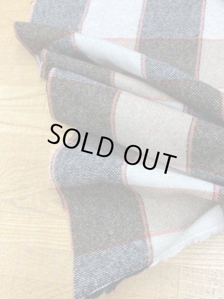 画像5: 生地:ブロックチェック柄ウール(茶系) (5)