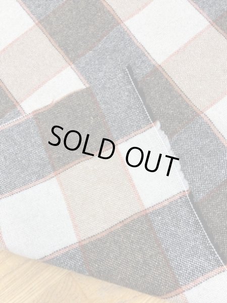 画像3: 生地:ブロックチェック柄ウール(茶系) (3)