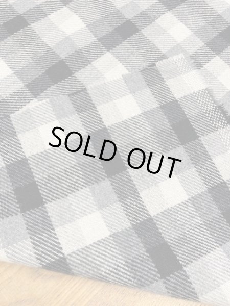 画像3: 生地:チェック柄ウール(モノクロ) (3)