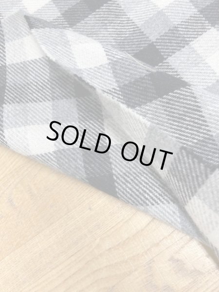 画像5: 生地:チェック柄ウール(モノクロ) (5)