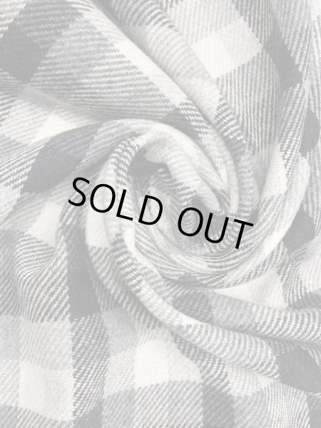 画像6: 生地:チェック柄ウール(モノクロ) (6)