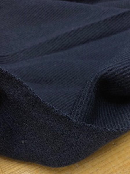 画像4: 生地:綿ウールニット(紺) (4)