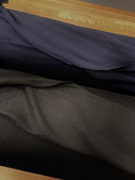 画像6: 生地:綿ウールニット(紺) (6)