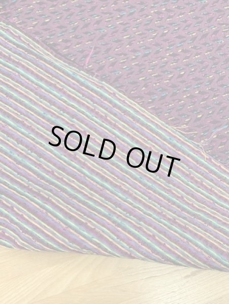 画像3: 生地:シルク混ジグザグ柄ジャガード(エンジ系) (3)