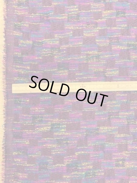 画像2: 生地:シルクジャガード(エンジ系) (2)