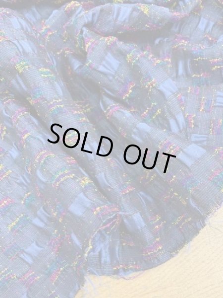 画像6: 生地:シルクジャガード(ブルー系) (6)