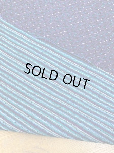 画像3: 生地:シルク混ジグザグ柄ジャガード(ブルー系) (3)