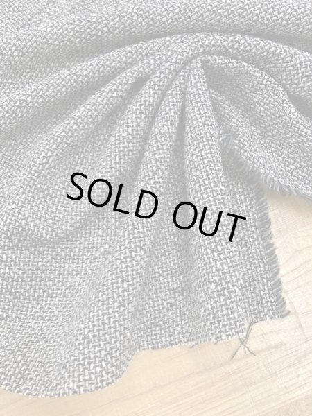 画像6: 生地:コットンウールツイード(黒/白) (6)