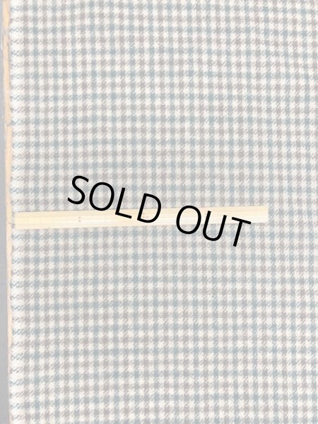 画像2: 生地:ポリ混チェック柄ウール(緑/茶) (2)