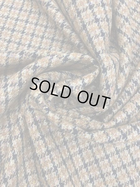 画像6: 生地:ポリ混チェック柄ウール(茶/黒) (6)