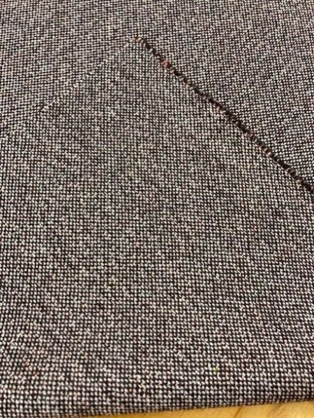 画像3: 生地:中厚ウールツイード(茶系) (3)