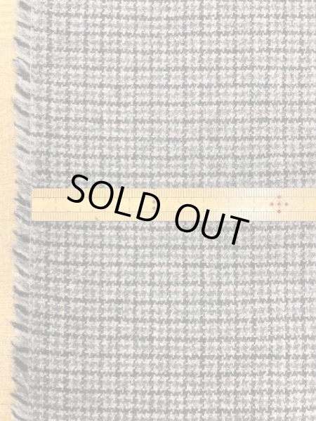 画像2: 生地:千鳥格子柄ウール(グレー/黒) (2)