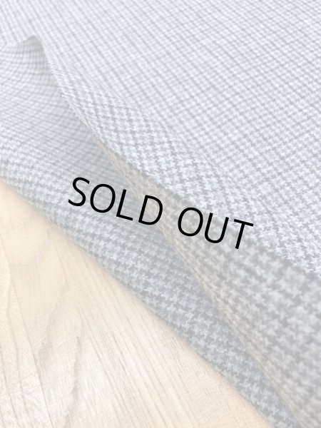 画像4: 生地:千鳥格子柄ウール(グレー/黒) (4)