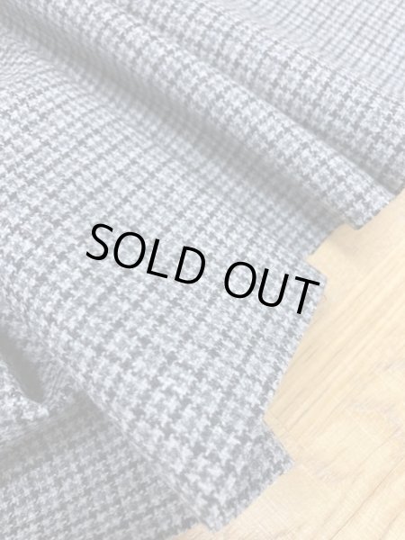 画像5: 生地:千鳥格子柄ウール(グレー/黒) (5)