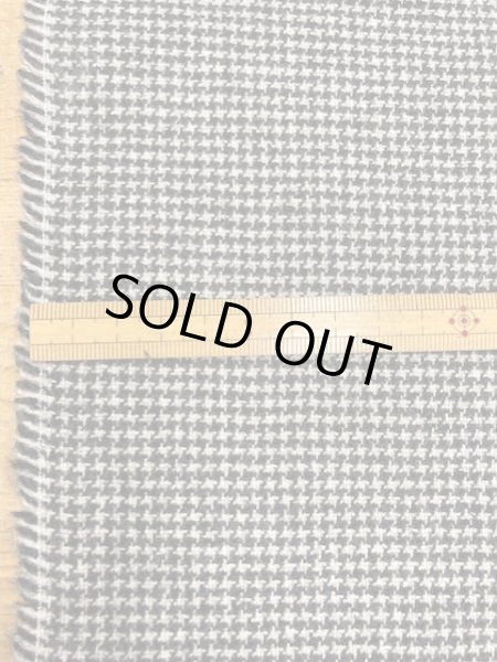 画像2: 生地:千鳥格子柄ウール(白/黒) (2)