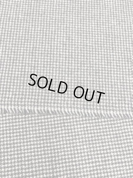 画像3: 生地:千鳥格子柄ウール(白/黒) (3)