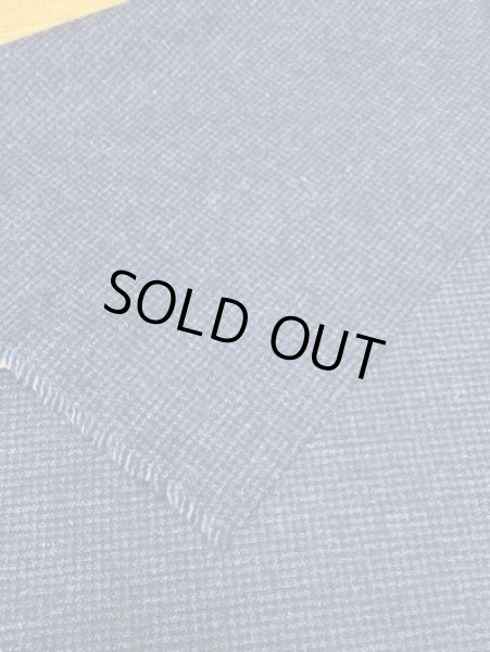 画像3: 生地:千鳥格子柄ウール(青/紺) (3)