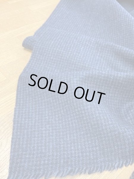 画像5: 生地:千鳥格子柄ウール(青/紺) (5)