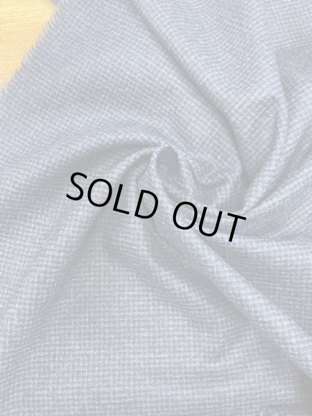 画像6: 生地:千鳥格子柄ウール(青/紺) (6)