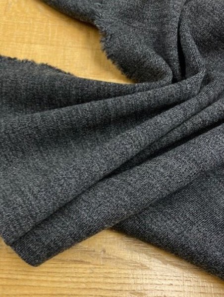 画像4: 生地:ウールストレッチニット(濃グレー) (4)