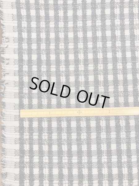 画像2: 生地:チェック柄ジャガード(グレー/紺) (2)