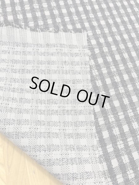 画像3: 生地:チェック柄ジャガード(グレー/紺) (3)