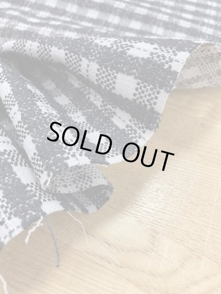 画像5: 生地:チェック柄ジャガード(グレー/紺) (5)